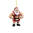 thumbnail image 2 of Adornos de Papá Noel Adornos navideños Adornos acrílicos de Papá Noel Adornos anuales Colgante de Papá Noel sobre el árbol de Navidad, 2 of 5