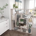 thumbnail image 6 of Ada Home Decor Briscoe 4 Tier Open Shelf Modern Bookcase, Light Mocha, 6 of 11