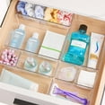 thumbnail image 5 of 25 PCS Clear Plastic Drawer Organizers Set, 4-Size Versatile Bathroom and Vanity Drawer Organizer Trays, Storage Bins for Makeup, Bedroom, Kitchen Gadgets Utensils and Office, 5 of 8