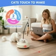 thumbnail image 4 of MOSENSE Indoor Automatic Cat Toys, interactive cat toy with Laser Pointer, Feather, Motion Sensing, Rechargeable kitten supplies, 4 of 7