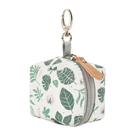 LeeQinersw Pacifier Box Pacifier Case Portable Comfortably Multifunctional Pacifier Storage Green leaf
