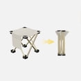thumbnail image 4 of LJNYFDC Outdoor Fishing Stool Camping Stool Foldable Great Load Bearing Easy Storage Stable Structure Thick Legs Resting Platform with Storage Pouch, 4 of 7