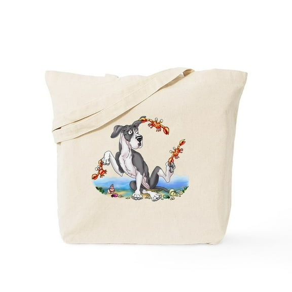 CafePress - Great Dane Mantle UC Crabby Tote Bag - Unisex Canvas Tote Bag, Beige, 1-Piece