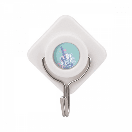 

Guitar Music Fresh Pattern Illustrsate Adhesive Wall Hooks Hanging Self Sticky