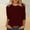 c01Red, variant on Tops for Women 3/4 Sleeve Crewneck Cute Basics Tees Casual Fashion Spring Summer T Shirts Business Work Tee Top Brown S
