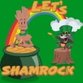 thumbnail image 2 of Boy's Marvel Cartoon Rocket and Groot Let's Shamrock Graphic Tee Kelly Green Small, 2 of 4