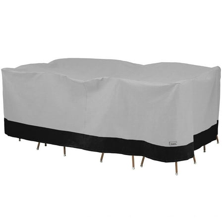 North East Harbor Rectangular / Oval Patio Table and Chair Set Outdoor Furniture Storage Cover - 109