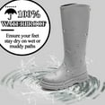 thumbnail image 3 of AUXDIQ Wellington Boots Women Mid-calf Wellies Waterproof Rain Boots Outdoor Garden Shoes, 3 of 6