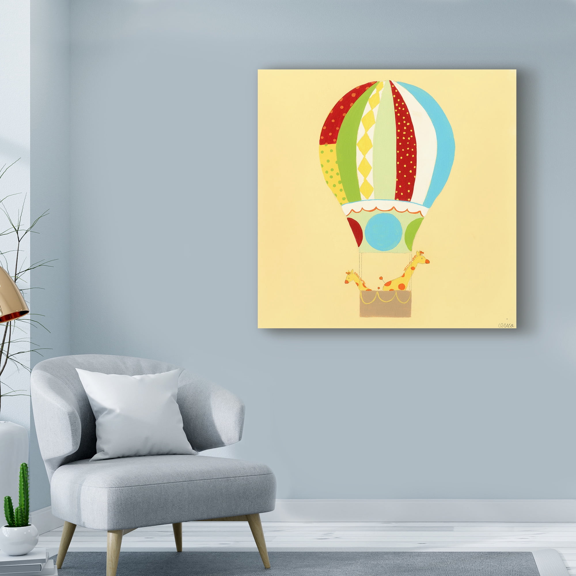 Trademark Fine Art 'Up Up and Away II' Canvas Art by June Erica Vess