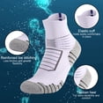 thumbnail image 2 of Graflsoa Mid-Cut Basketball Socks in Fluorescent Green - Size M34-39, Breathable & Non-Slip Polyester Blend, 2 of 6