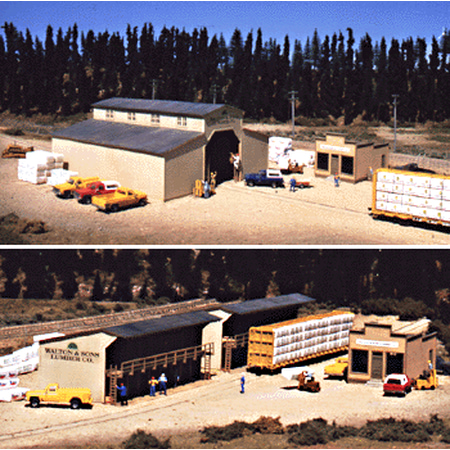 UPC 616374000104 product image for Walthers Cornerstone HO Scale Building/Structure Kit Walton and Sons Lumber Co. | upcitemdb.com