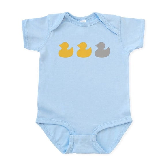 CafePress - Transparent Duck Duck Body Suit - Baby Light Bodysuit, Size Newborn - 24 Months