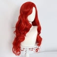 thumbnail image 4 of Rulo largo de 67 cm para cabello largo y rojo, seda resistente a altas temperaturas, 4 of 6