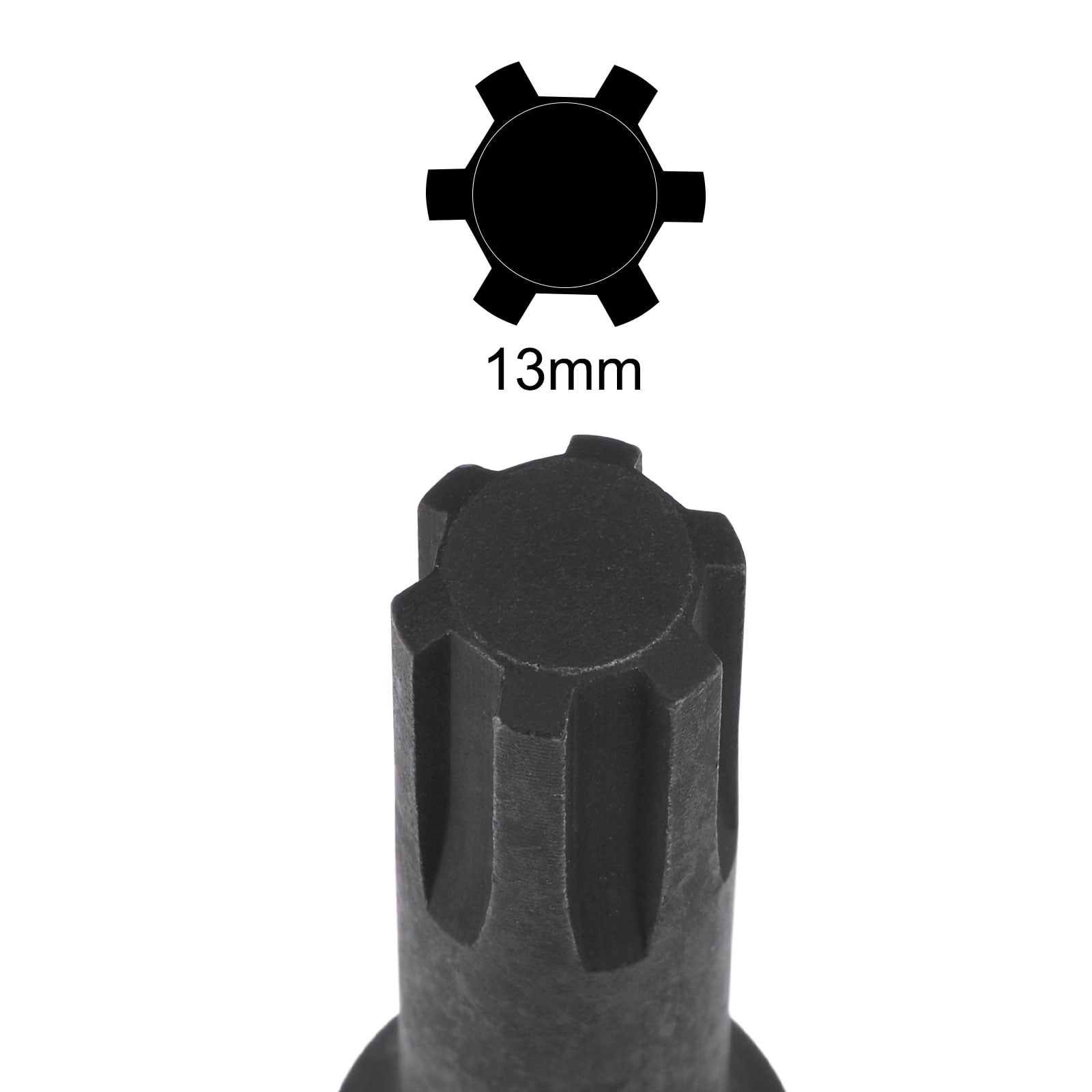 Uxcell 0.43'' Impact Ribe Bit Socket, 3/8