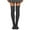 Dark Gray, variant on Winter Knit Over the Knee Thigh High Boot Socks, Caramel
