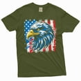 thumbnail image 4 of Men's patriotic USA T-shirt US flag tee shirt 4th of July American independence day tee shirt (X-Large Navy Blue), 4 of 6