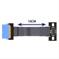 thumbnail image 5 of Adaptador de Conector Interno USB 3.0 A USB 3.1 Tipo C, Panel Frontal Tipo e, Hembra, Convertidor de 20 Pines y 19 Pines para Placa Base de PC., 5 of 5