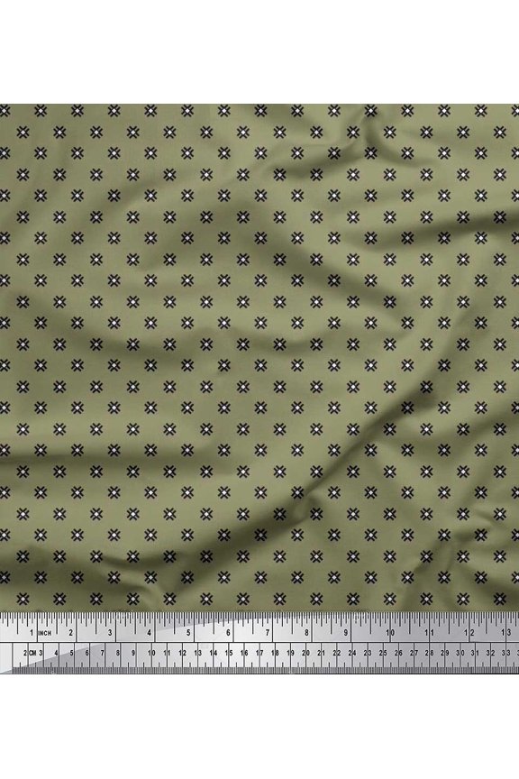 Modal Satin Fabric Four Sided Arrow Shirting Decor Fabric Printed Yard 42 Inch Wide