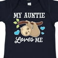 thumbnail image 4 of Inktastic My Auntie Loves Me with Sloth and Hearts Boys or Girls Baby Bodysuit, 4 of 5