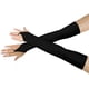 thumbnail image 1 of Girls' Boys' Adults' Stretchy Spandex Fingerless Over Elbow Cosplay Catsuit Opera Long Gloves, Black, 1 of 4