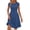 Navy, variant on Enjoytime Womens Summer Dresses Short Sleeve Round Neck Ruched Knee Length Dress Casual Wedding Guest Dress