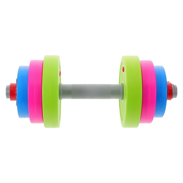 MOVTOTOP Ensemble d'Haltères pour Enfants pour Jeu de Simulation avec Poids Réglable et Couleurs Vives Multi Plastique