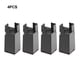 thumbnail image 5 of Naiovety Pata de silla para muebles, altura estable y ajustable, 4 piezas, para asientos seguros y personalizables Decoración del hogar Negro, 5 of 6