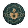 thumbnail image 3 of PUREYAH Vintage Heart Love Candle Design Rv Spare Tire Cover, Wheel Covers Protectors Universal Fit for Camping Travel Trailer Truck 15 inch, 3 of 6