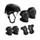 thumbnail image 3 of Conjunto de engranajes de protección de casco para bicicletas 7x para niños, almohadillas para el impacto del casco de skateboard, cómodas aletas de Negro, 3 of 8
