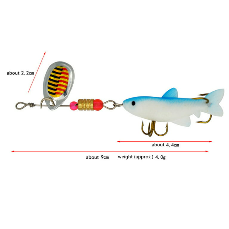 Fishing Lure Artificial Bait Colorful Swivel Type Lure Sequins For