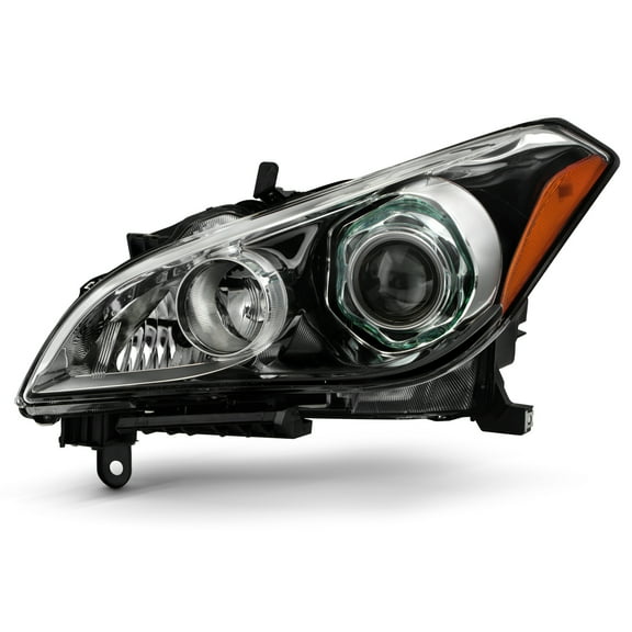 AKKON - Fits 2011 2012 2013 Infiniti M37 M56 2014 Q70 [HID/Xenon] w/o AFS Projector Black Headlight Driver Left Side Replacement
