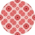 thumbnail image 1 of Ahgly Company Machine Washable Indoor Round Transitional Flamingo Pink Area Rugs, 3' Round, 1 of 7