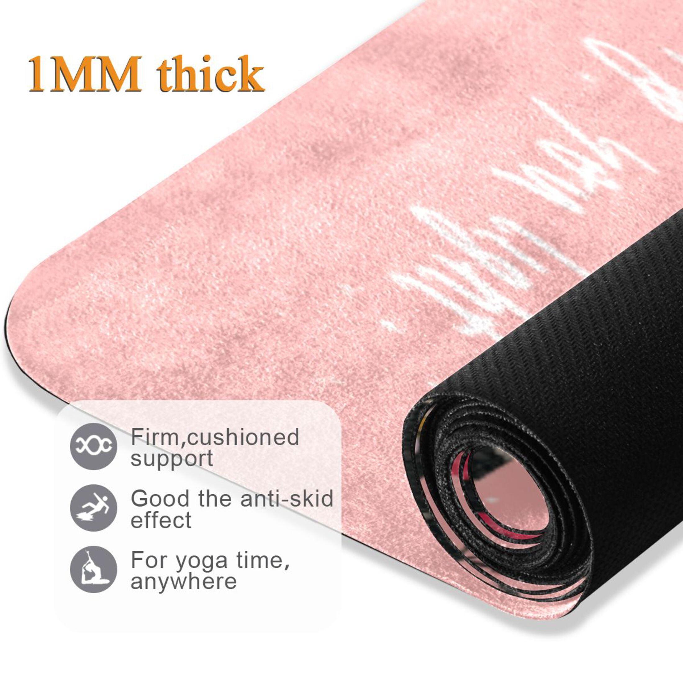 BZSMCE Yoga Mat Women Fitness Mat Light Of Hope Pattern