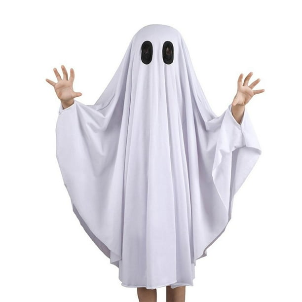 Disfraz de Halloween para niños con capa de fantasma, capa espeluznante para bebé, disfraz de Cosplay de Halloween para niños de 1 a 9 años