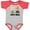 Baseball Heather and Red, variant on Inktastic Cats Rule with Cat Heads Boys or Girls Baby Bodysuit