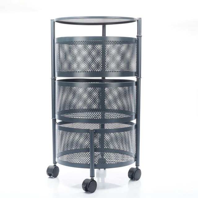 Carrito Organizador de 3 Niveles Hecho de Acero - CARRODARKG - Crown Baccara