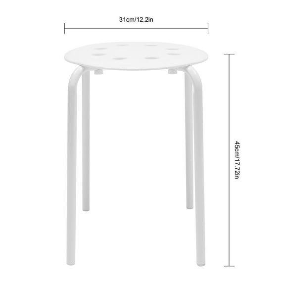 10 Pack Stackable Stools - Lightweight Seating for Home, Garden, and Classroom