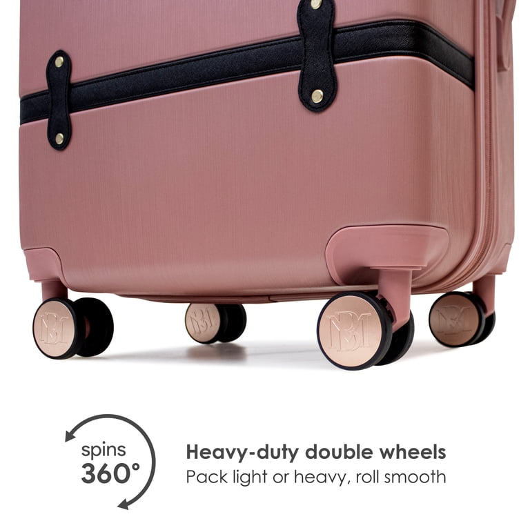 BADGLEY MISCHKA Grace 3 Piece Expandable Retro Luggage Set (Rose