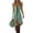 Mint Green, variant on Women's Boho Mini Dress, Lace Up V-Neck Ruffle Hem Casual Summer Dress for Beach & Vacation, 1PC, S-XXL