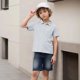 thumbnail image 5 of Odeerbi Chicos Niñas 2 Pack Camisas de Manga Corta Color Sólido Botón Casual Abajo Uniforme Escolar Tops Para 1-13 Años, 5 of 9