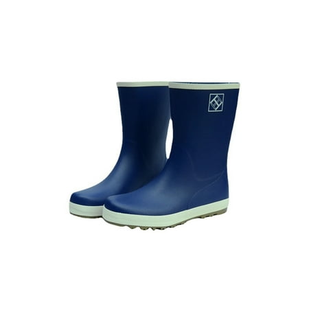 

Sanviglor Women Men Rain Boots Lightweight Rubber Boot Wide Calf Work Shoe Kitchen Breathable Casual Garden Shoes Comfort Slip Resistant Rainboot Blue 10