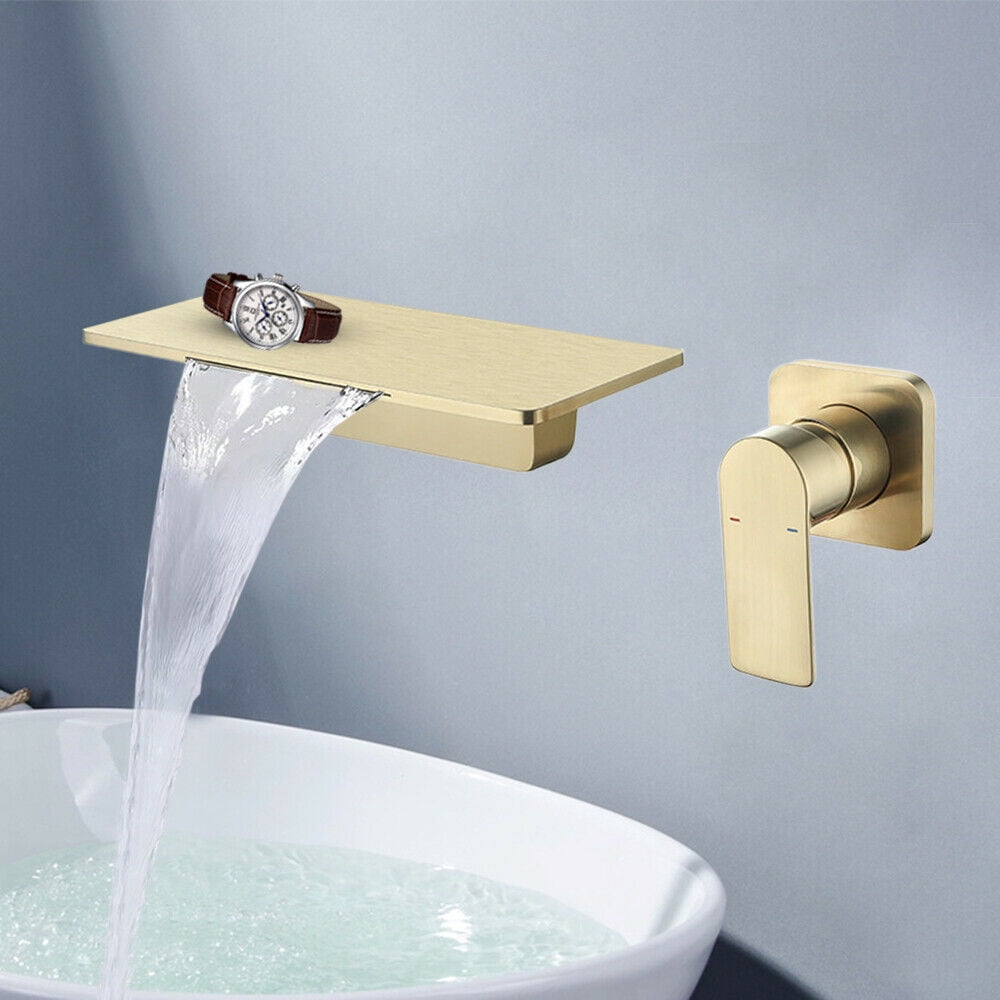 Dual-Control Waterfall Spout Mixer Concealed Bathroom Faucet Single ...