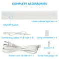 thumbnail image 6 of 12 Pack Linkable 12 Inch LED Under Cabinet Light, Plug in Under Cabinet LED Lighting, Individual Control, 4000K Cool White, 6 of 7