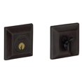 thumbnail image 1 of Baldwin 8254402 Squared Deadbolt, Distressed Oil-Rubbed Bronze, 1 of 1