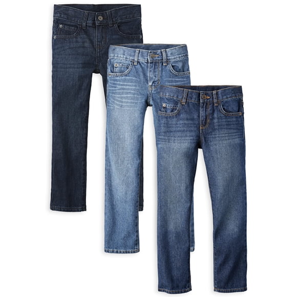 Jeans The Children's Place para niños, básicos, pierna recta, paquete de 3