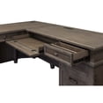 thumbnail image 4 of Martin Furniture Carson Wood L-Desk & Return, Writing Table, Office Desk, Gray, 4 of 8