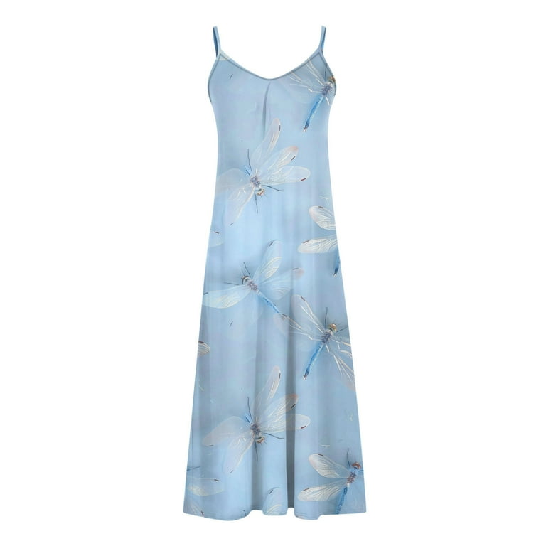 wedding dresses for beach wedding Marcela Maxi Dress Blue Floral