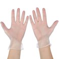 thumbnail image 1 of 100/200/500 Pack  L/XL Extra Large Vinyl PVC Disposable Gloves - Non Latex Rubber, Powder Free, Food Grade Safe Supplies, Hand Glove Dispenser Pack, 1 of 8