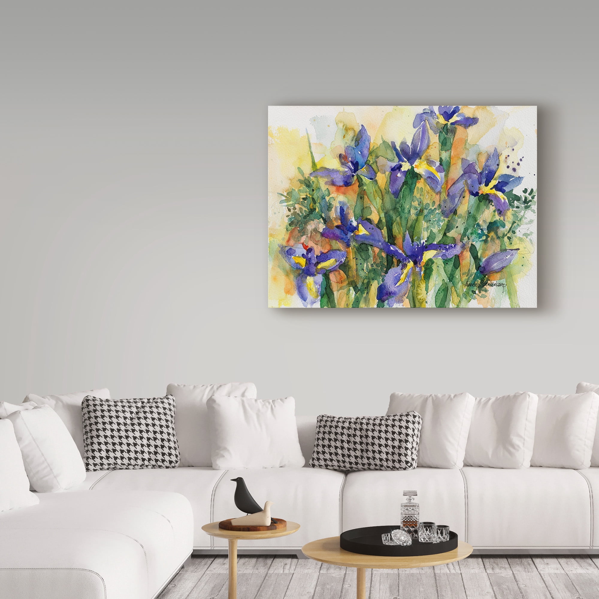 Trademark Fine Art 'Indelible Irises' Canvas Art by Annelein Beukenkamp