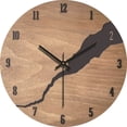 thumbnail image 2 of Reloj de pared simple y silencioso de madera de 30 cm de diámetro, 2 of 4